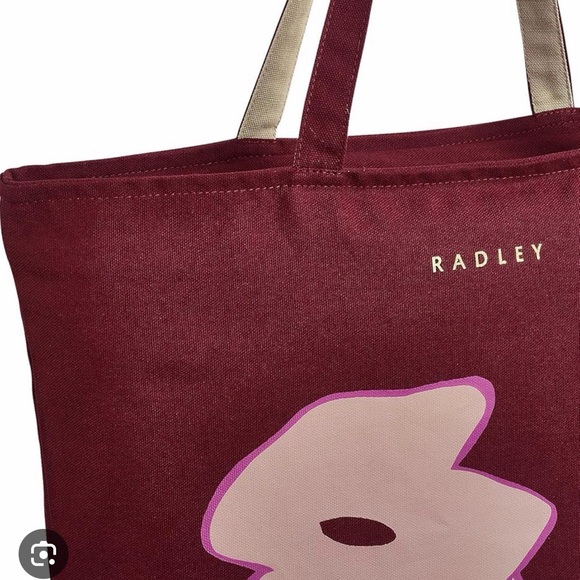 RADLEY LONDON Handbags - RADLEY LONDON Burgundy and Pink Tote Bag